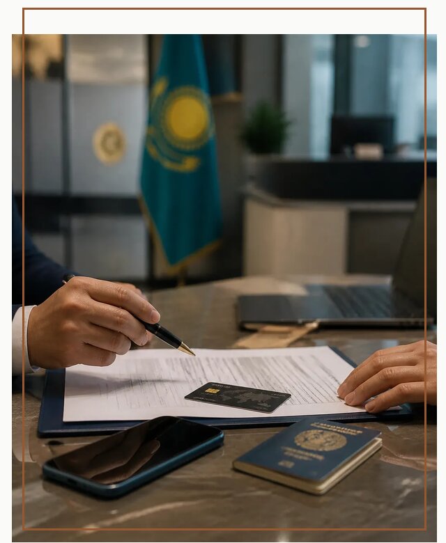 Открытие счета и банковской карты в Казахстане в Сорочинске